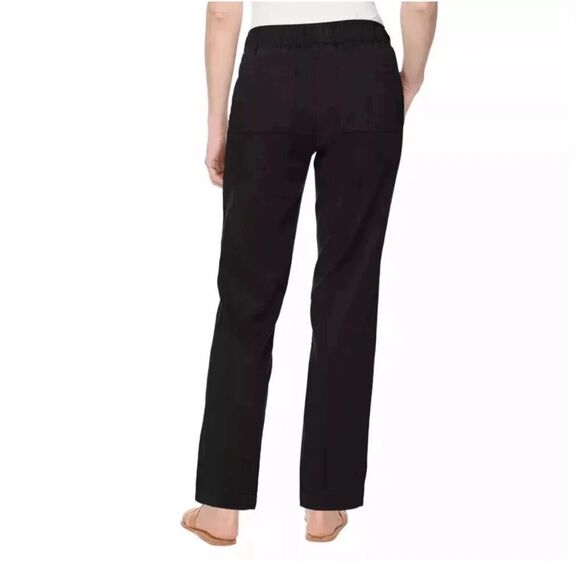 BUFFALO DAVID BITTON Womens Soft Tencel Pull-On Pants Sz XXL Black 2XL Ankle NWT - Picture 5 of 15